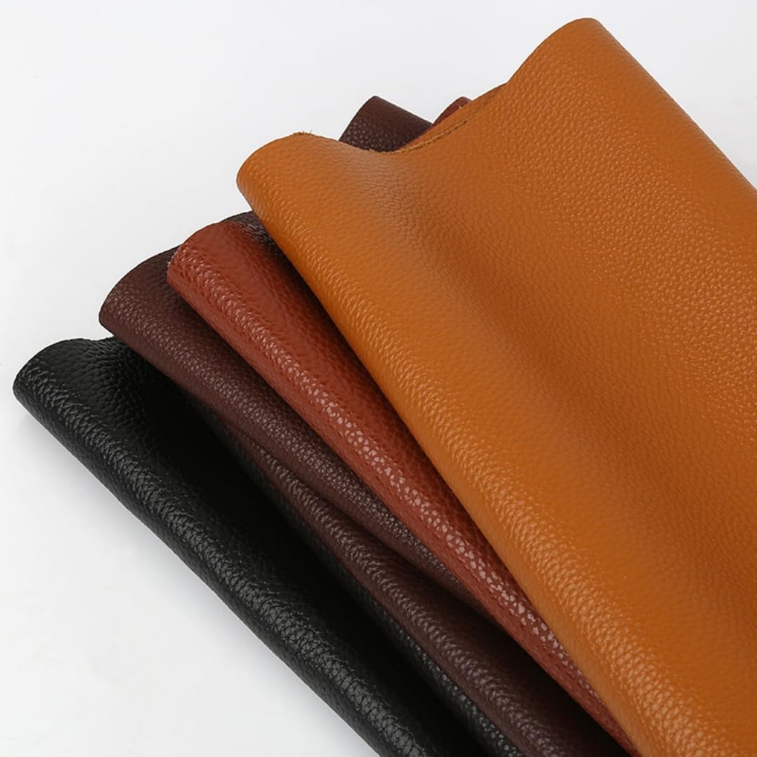 Pflanzlich gegerbter Lederzuschnitt für Handwerk und Reparaturen, Für Taschen, Gürtel, Etuis, Buchbinden, Polstern und kreative Projekte, Khaki, 40 x 80 cm