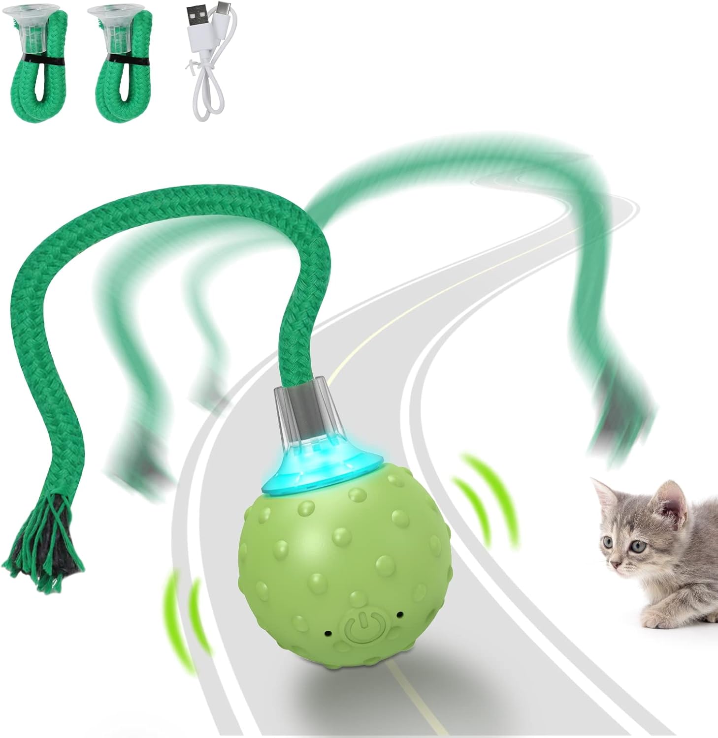 Saolife Interactive Cat Toys Ball, Motion Activated
