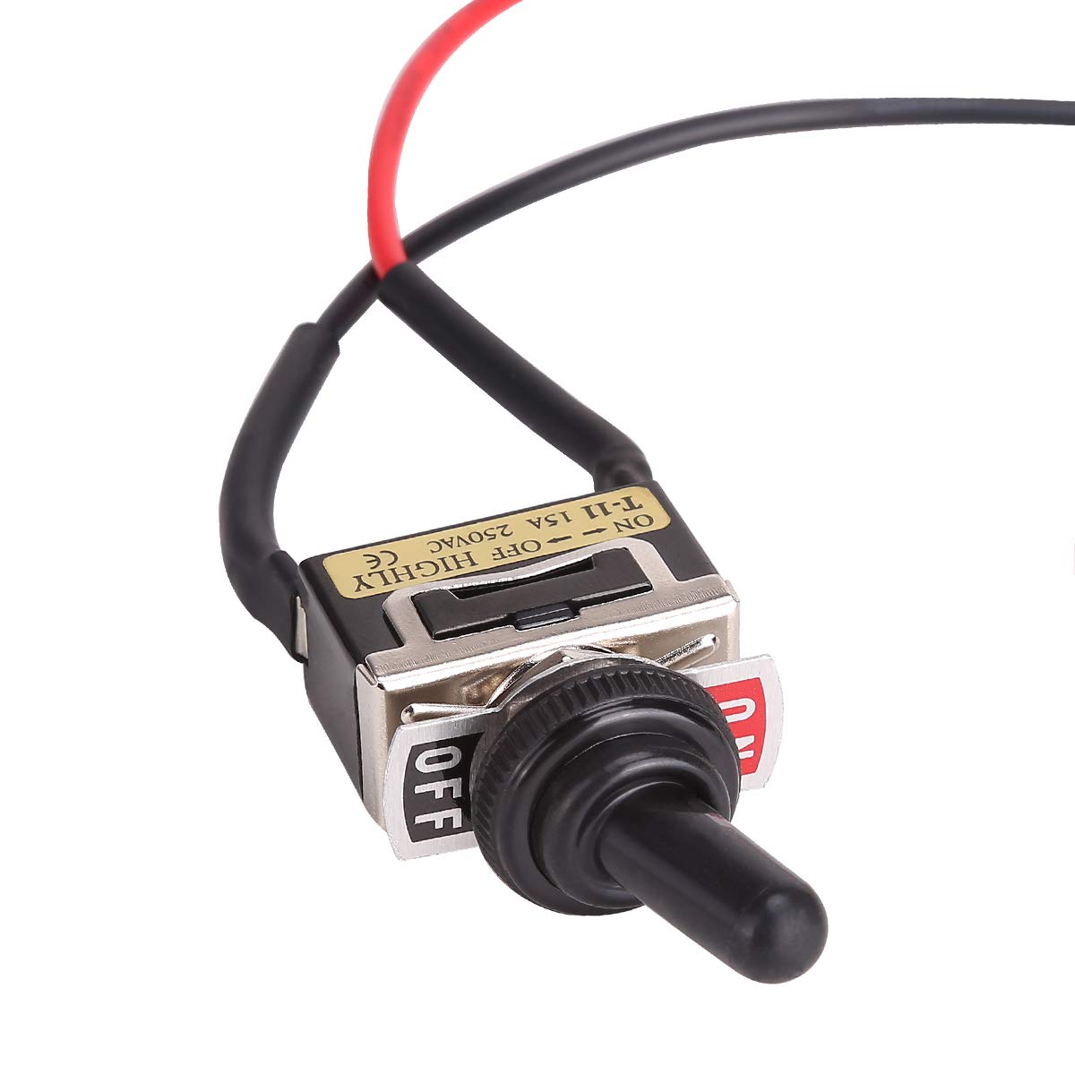 క్లోజ్-అప్ view of the 10L0L Run Tow Switch showing the 'ON' and 'OFF' labels