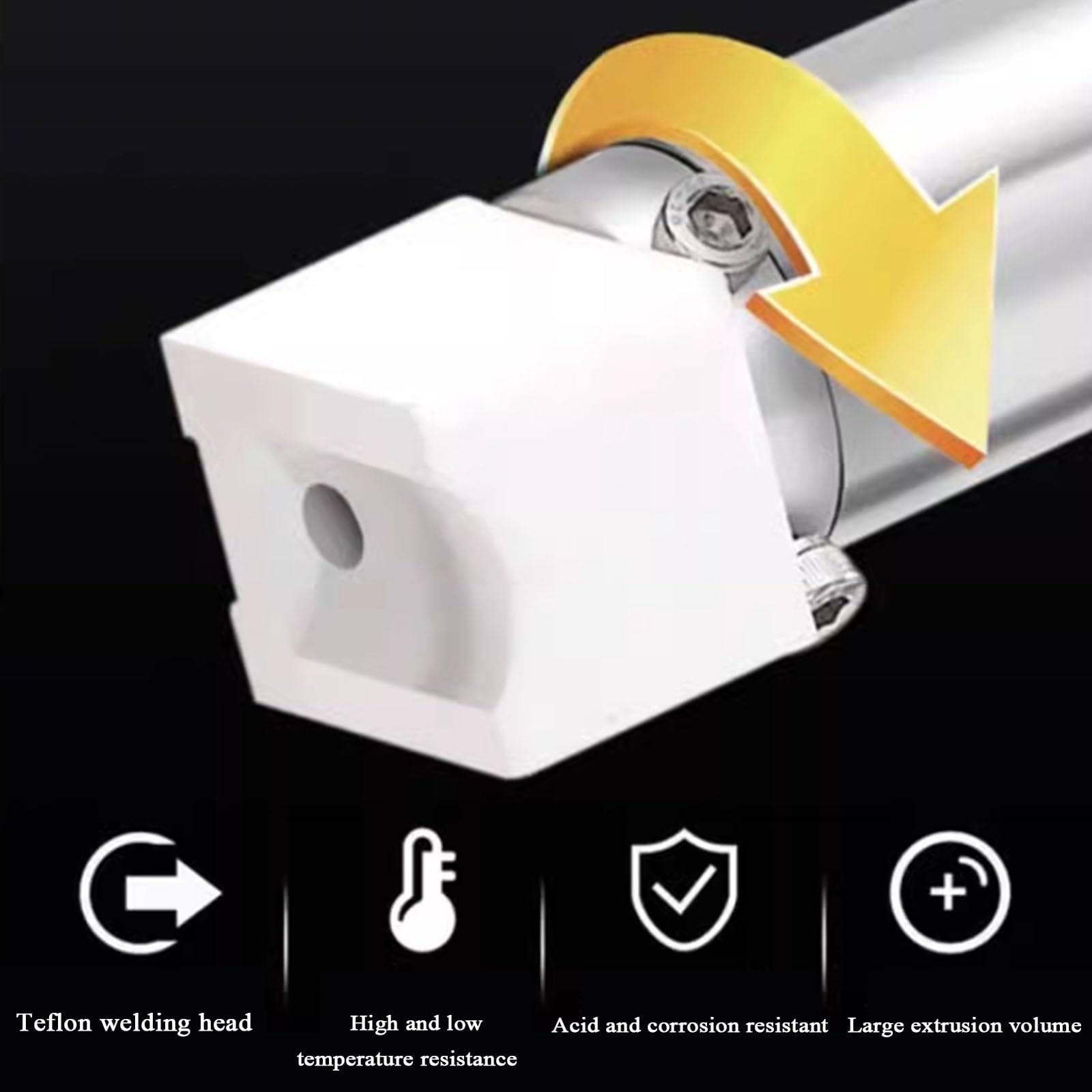 Pistola Soldadora De Extrusión Manual De 1300 W, Máquina Soldadora De Plástico con Clavos Térmicos, Pistola Soldadora De Plástico para Soldar Tuberías Hdpe PP O Tanques De Agua