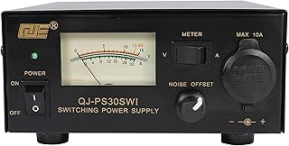 Universal Compact Ham Radio Power Supply w/ 13.8 Volt DC 110V AC Home Lab Bench top Converter for Mobile Transceiver, Adjustable Switching Power Supply with Display for TYT Radio AnyTone Transceiver