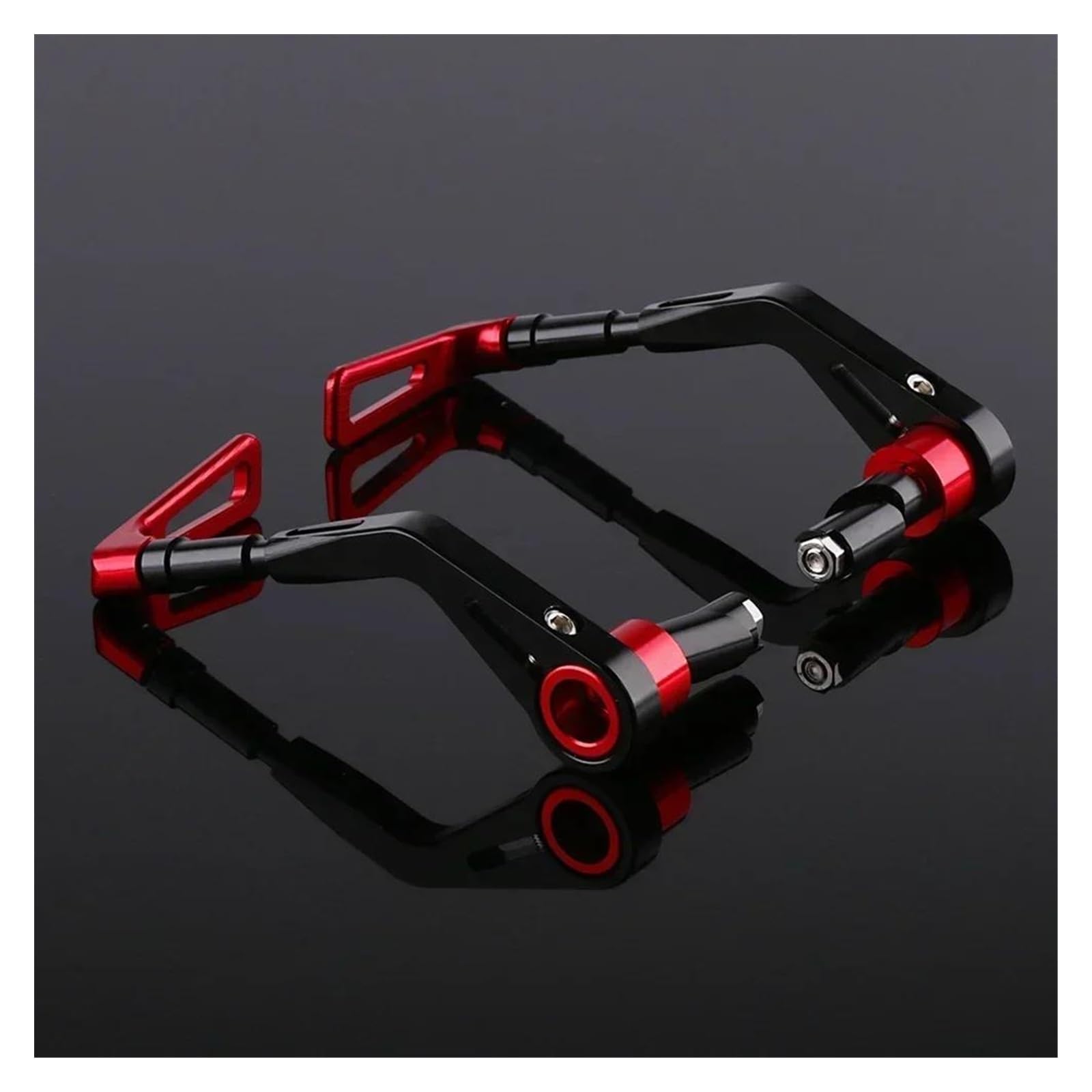 JCAKES Motorrad-Handprotektoren Universal 14mm-17mm Motorrad Lenker Handschützer Für CRF 450 Handschützer Schutz Handschutz(Rot)