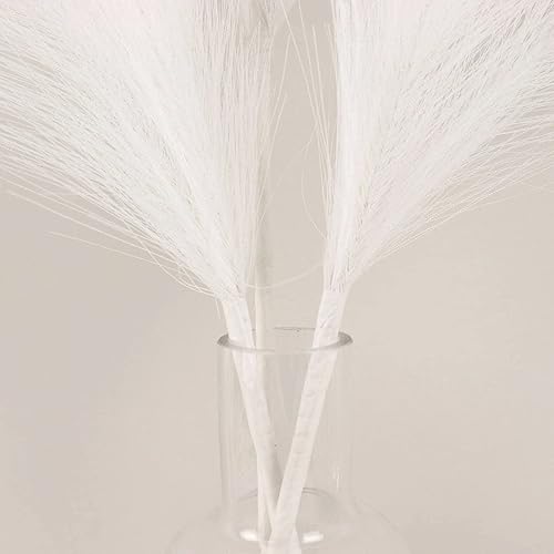 Miniatura 7 de BalsaCircle - 3 tallos negros de 44 pulgadas de seda de hierba de las pampas, pulverizadores de plantas artificiales, centros de mesa de boda,
