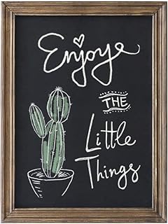 Rustic Magnetic Chalkboard Signs 16 x 20 inch Wood Framed Wall Hanging D...