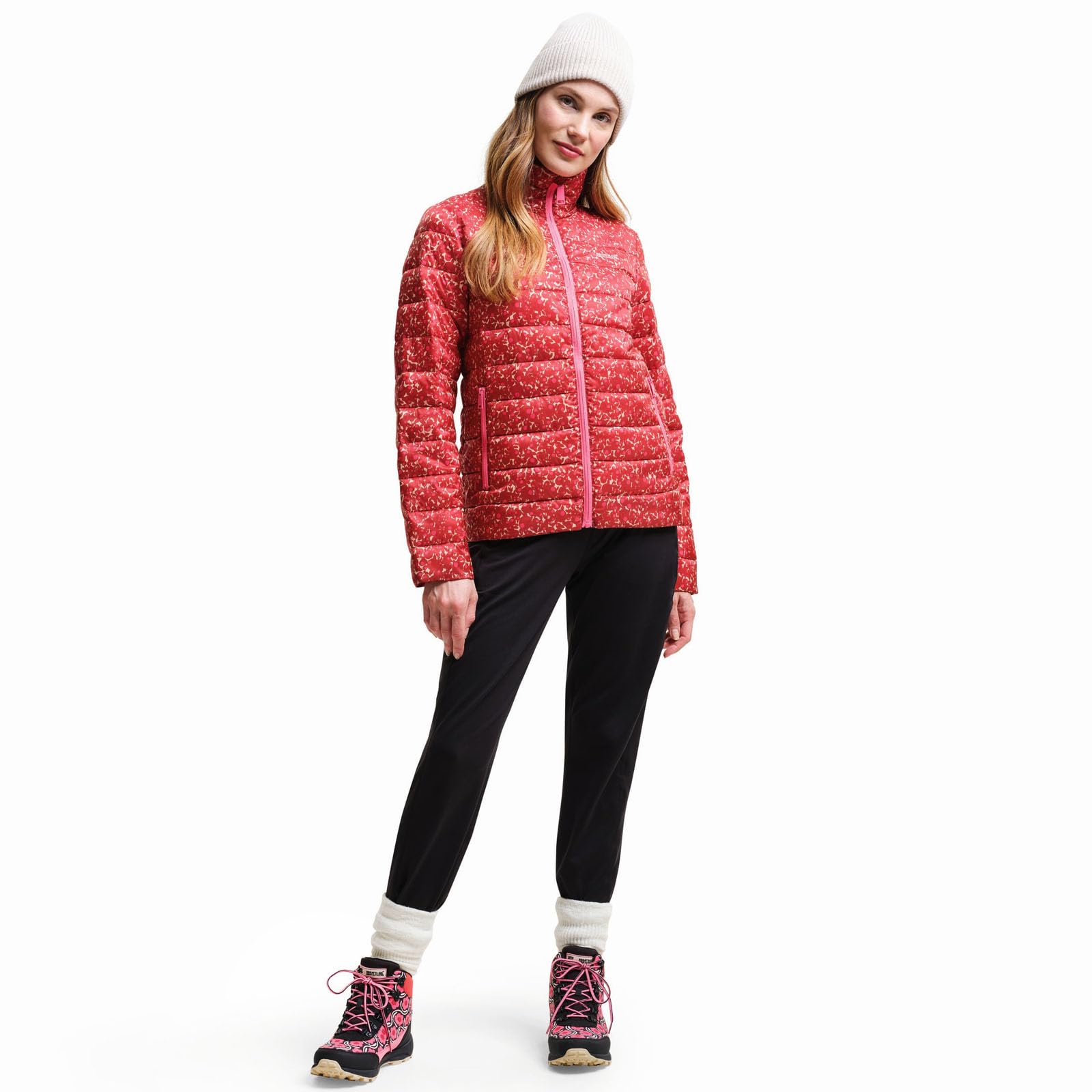 Regatta Women's Red Orla Kiely Printed Baffled Padded Jacket - 18