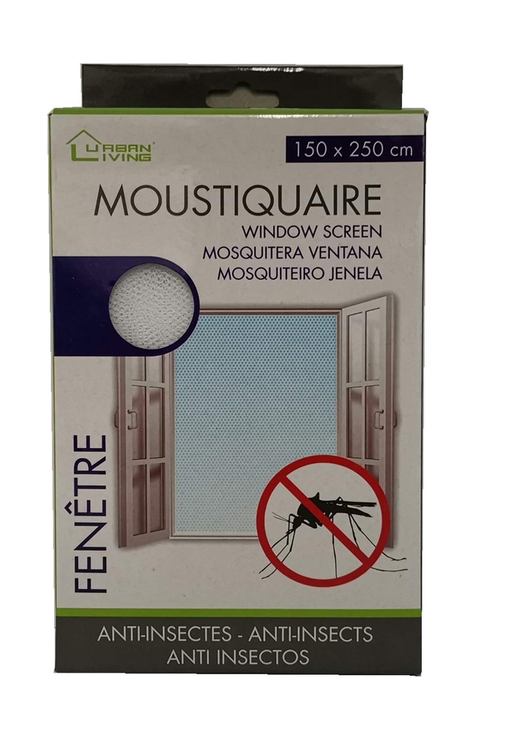 Générique Transparent/Green Mosquito Net, Fabric, Grand