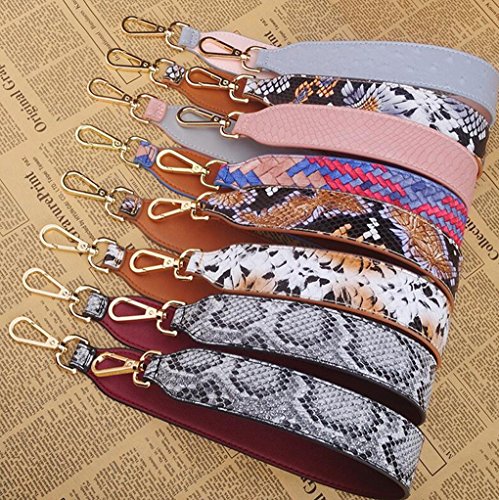 Purse Straps Replacement Pu Leather Handbags Strap Shoulder Bag Straps Phone Pendant (Blue Braid-01) #TOP3
