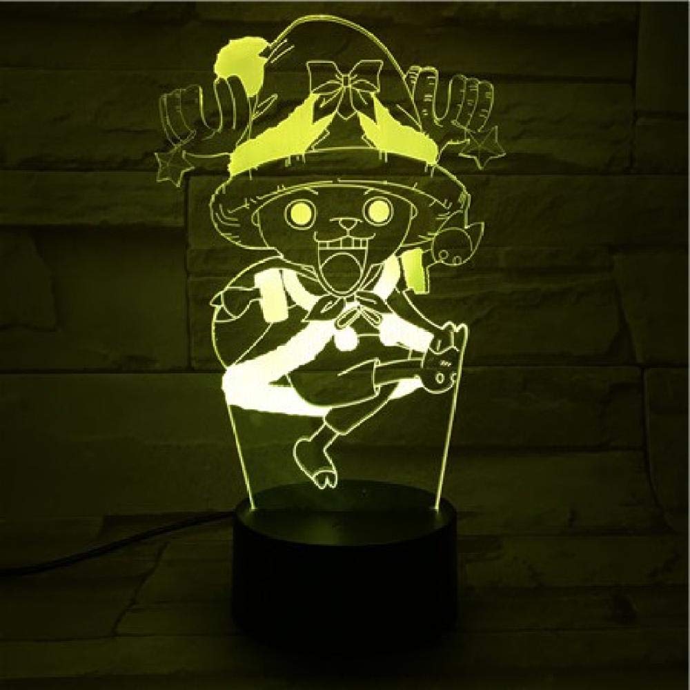3D Illusion Lamp LED Night Light Photo Lamp Children A Piece Bucky Chopper Solo Touch Desk Lamp Senso Office Decor at Hotel House Children's Room Boy Girl Gift Birthday Holiday Christmas