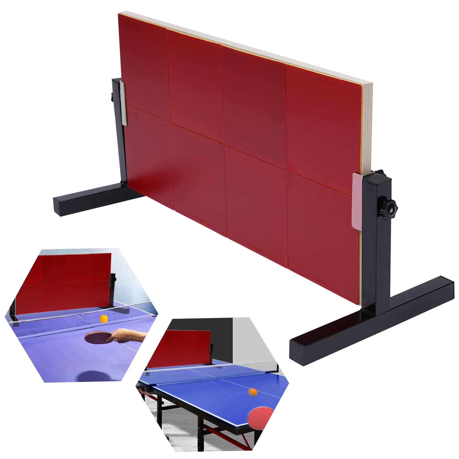 Tavola da ping pong, auto-allenamento, buona resilienza, regolazione dell'inclinazione a 360°, facile da montare