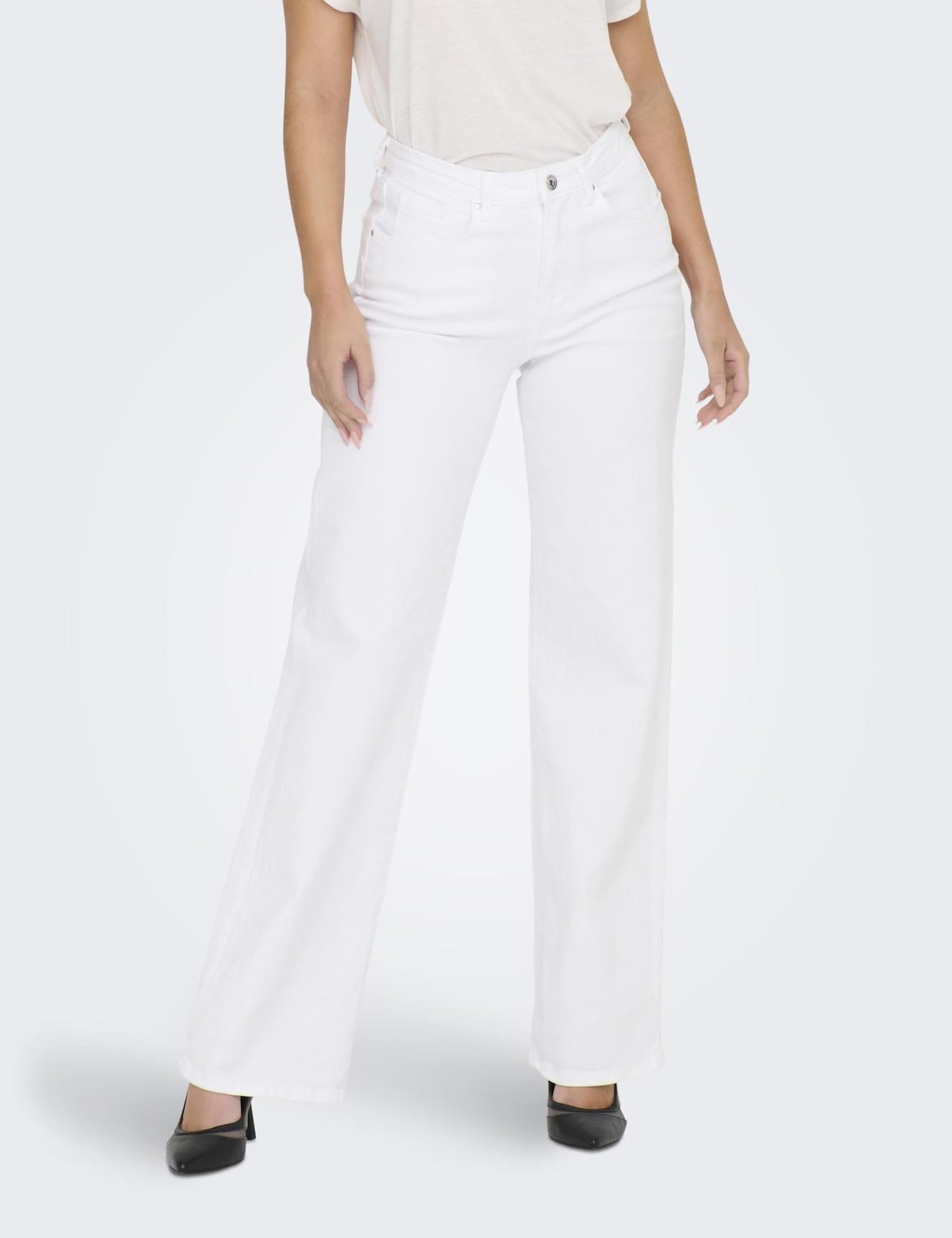 ONLY Jeans Femminili a Gamba Larga ONLJUICY Vita Alta Jeans Taglio Gamba Ampia