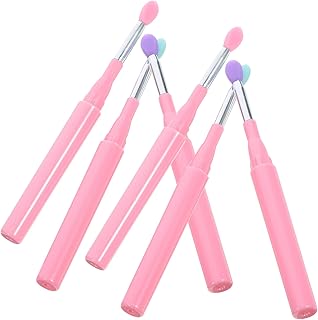 6pcs Silicone Lip Brush Set with Lidded Appli...