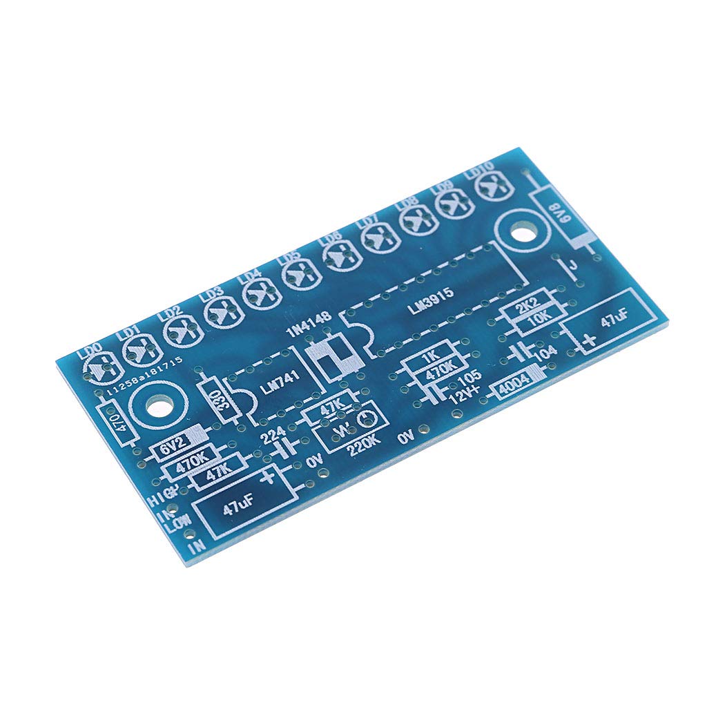 caralin LM3915 10 LED o Indicator IY VU Meter Preamp Power Amplifier Indicate Circuit Boards + Electronic Components, As Pic Shows