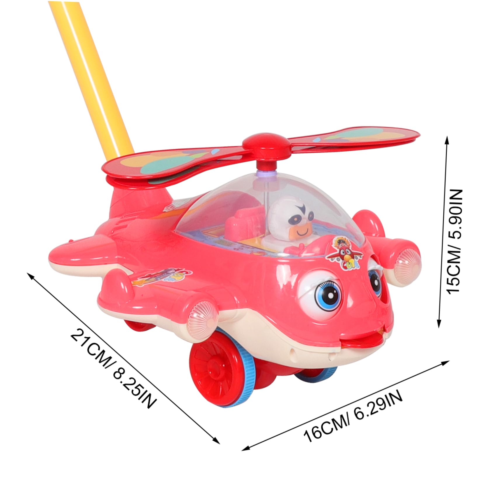 BIUDECO Push Walker for Height Lightweight and Trolley with Whistle Feature for Fun Learning Activity for Go