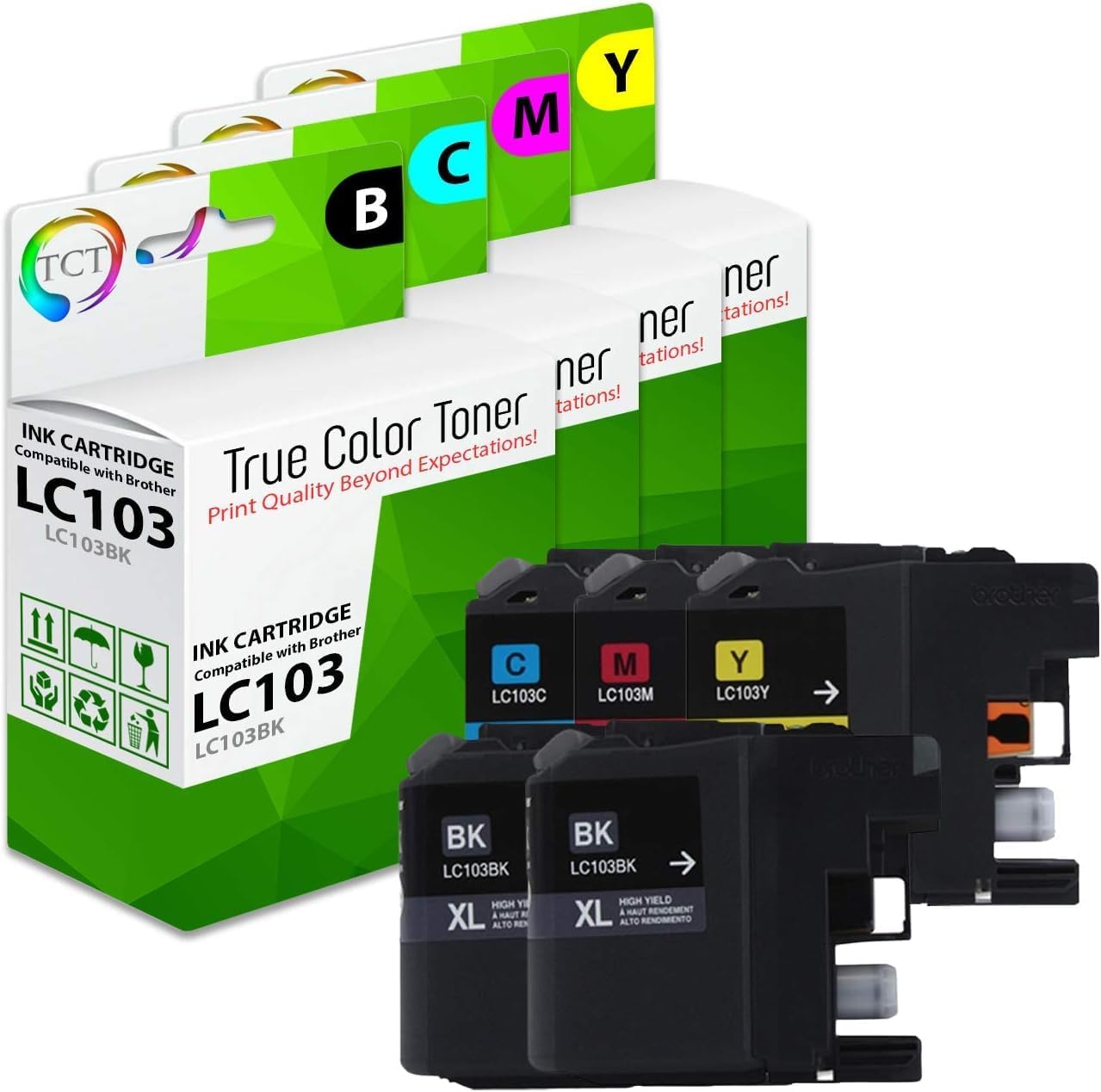 TCT Compatible Ink Cartridge Replacement for Brother LC103