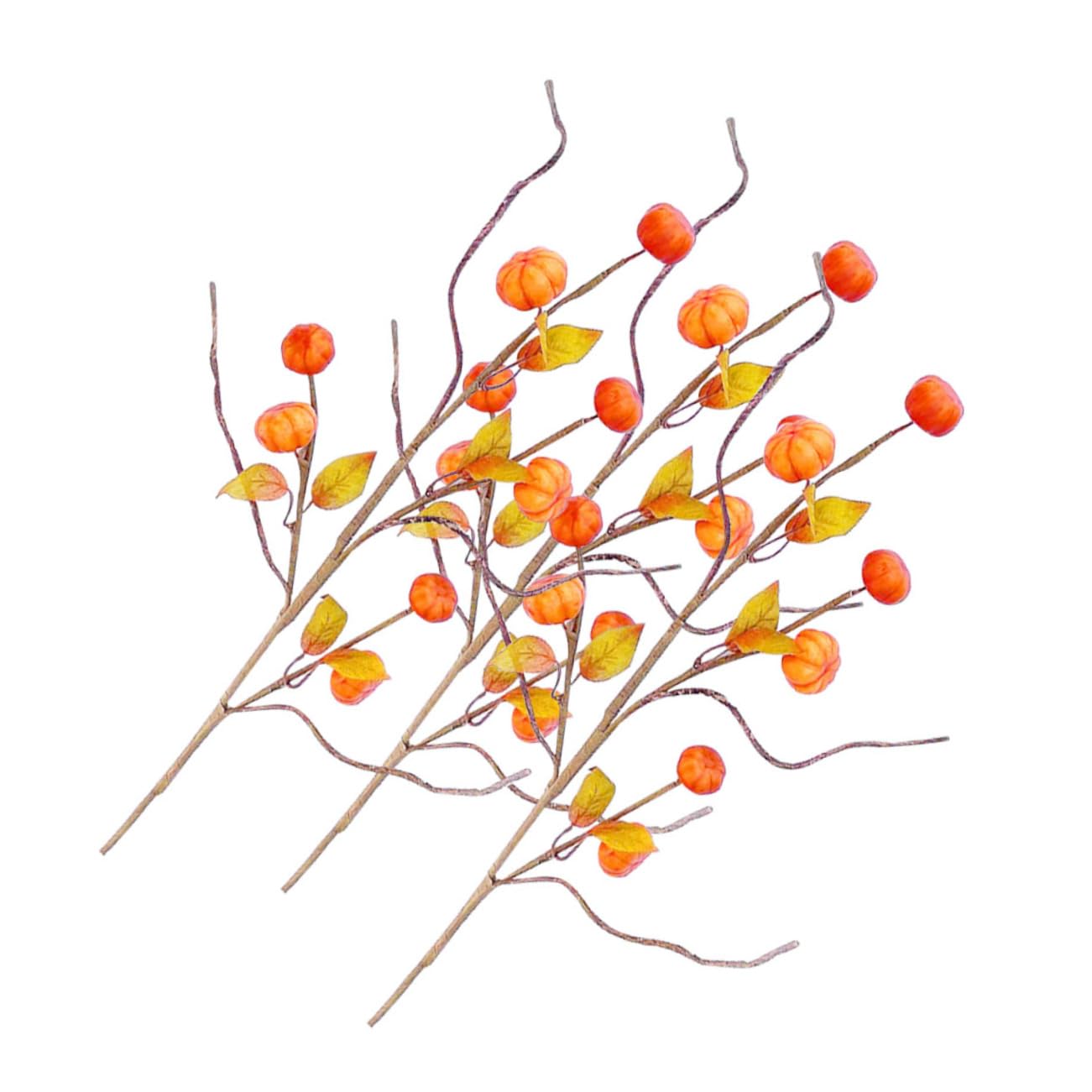 Alipis 6stücke Teiliges Künstliche Kürbiszweige Für Herbstdekoration Realistische Simulations-Pumpkin Branches Für Thanksgiving Und Halloween Deko Für Tischarrangements Und