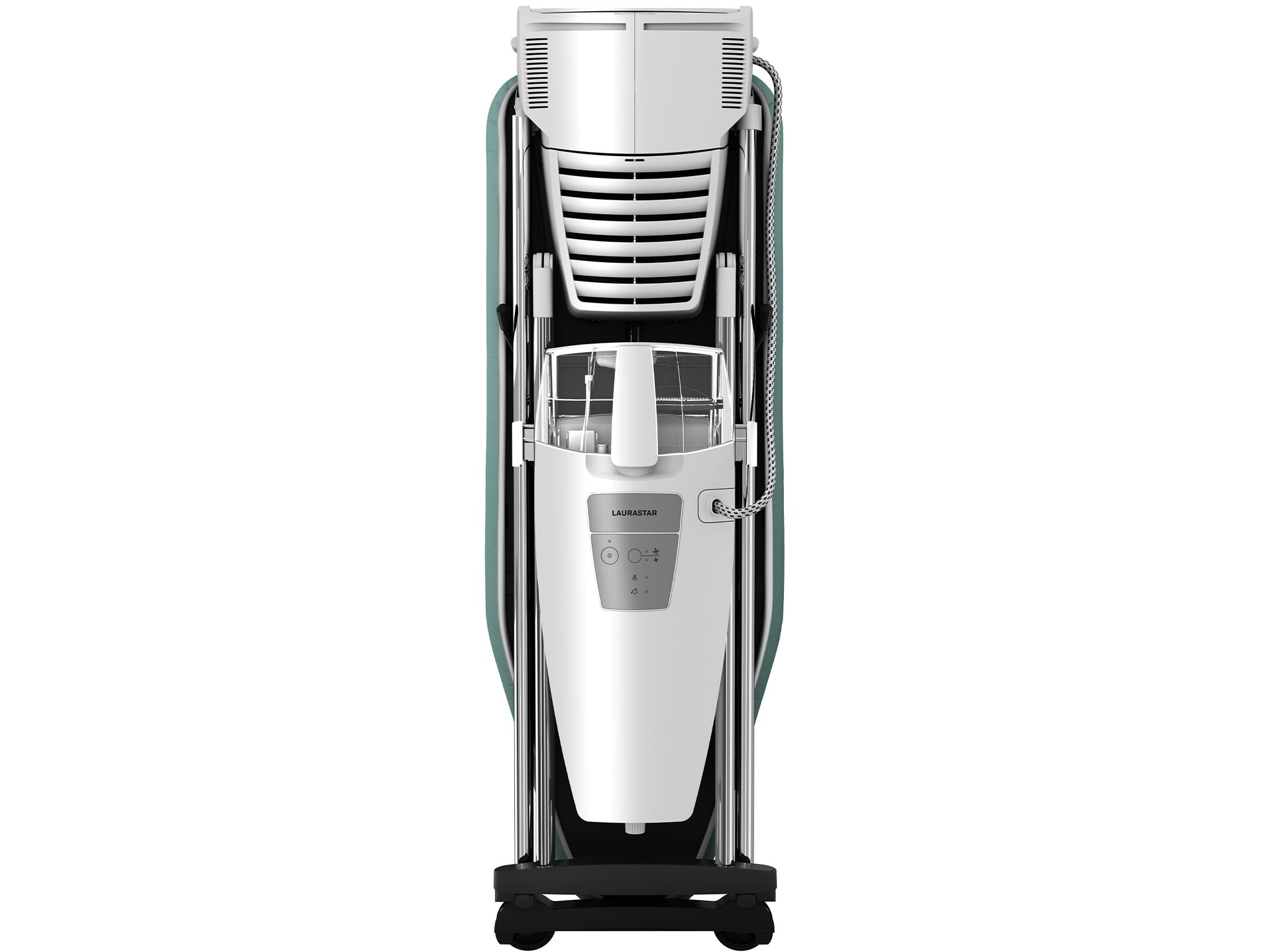 Laurastar S Pure Plus Sistema de planchado, Vapor Higiénico Elimina el 99,9% de Bacterias y Ácaros, Mesa Activa, Ruedas, Depósito Desmontable | Elimina bacterias y ácaros, mesa activa, ruedas, depósito extraíble