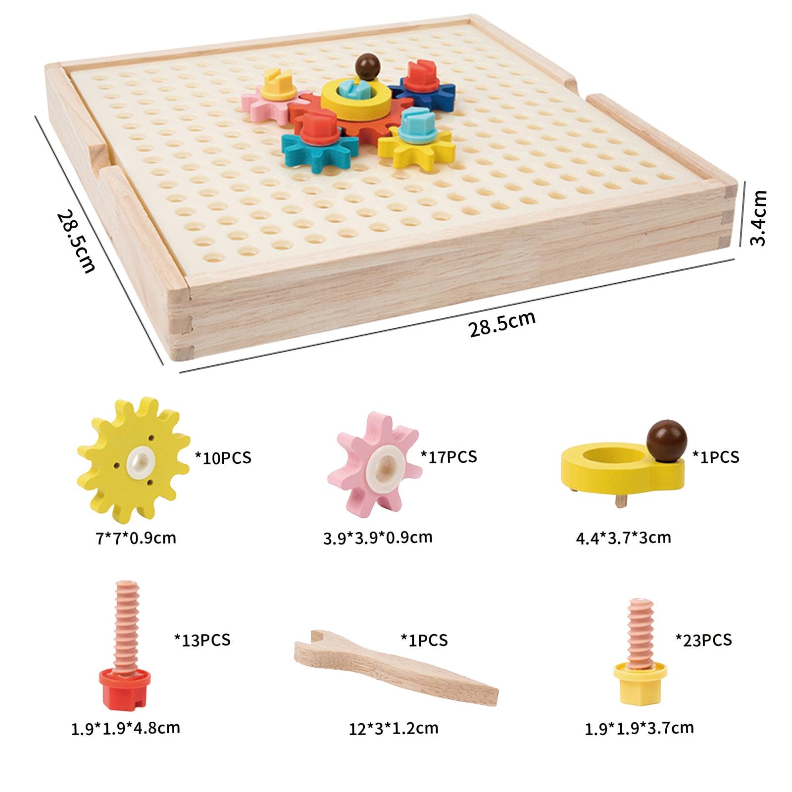 Jouet Montessori 3 4 5 Ans, Busy Board Montessori, Engrenages, Jeux Garçon 5 Ans, Jeux Éducatifs, Jouet en Bois, Motricité, Cadeau 3–5 Ans Fille Garçon