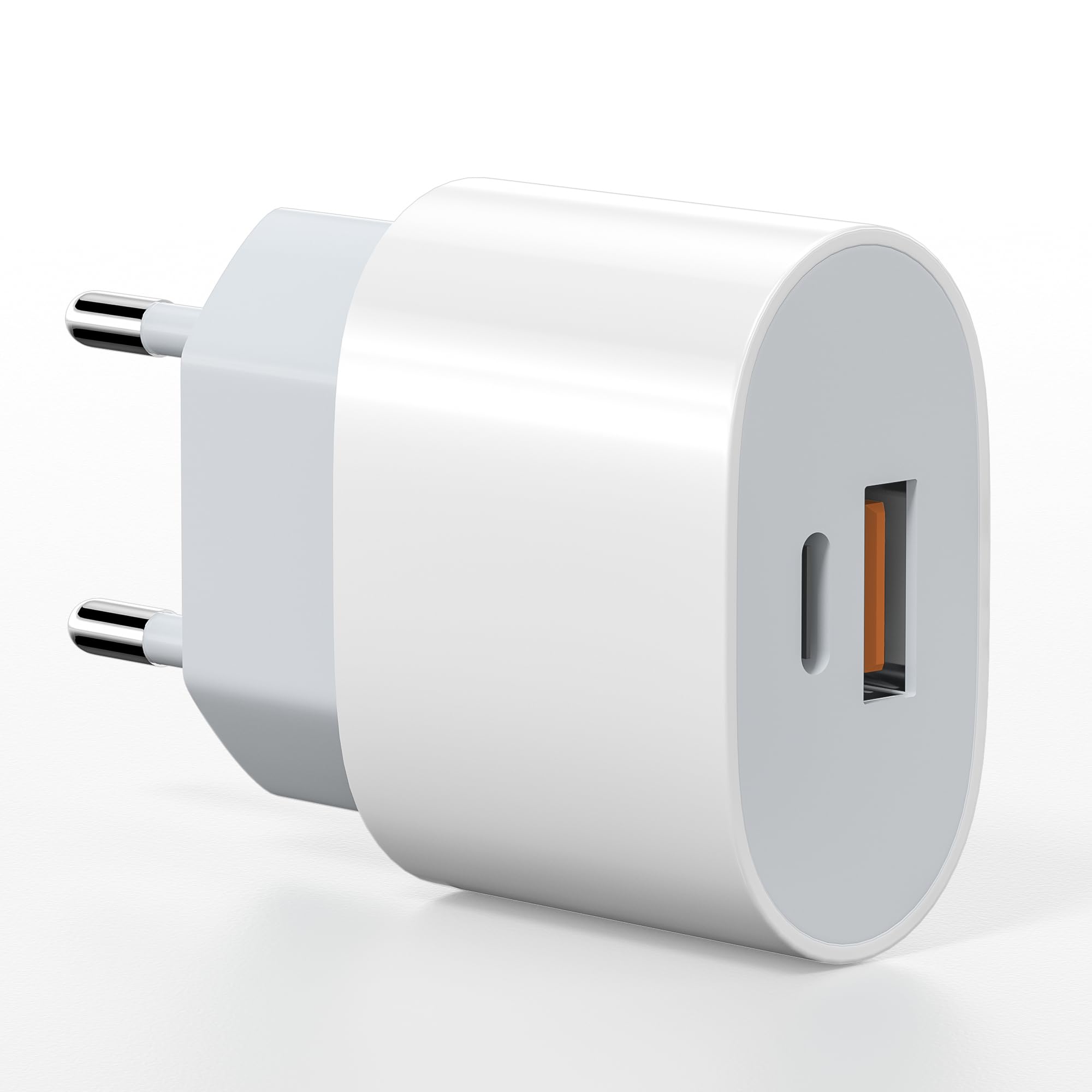 Szybka ładowarka do iPhone'a 17, 16, 15, 14, 13, 12, 11,2-portowa (QC), 25 W, wiele zasilaczy USB do iPhone'a 16 15 14 13 12 11 Pro/Pro Max / Plus, Mini X XS XR SE, iPad, Samsung Galaxy S25, S24 Ultra | 2 porty USB C zasilacz do iPhone'a 17/16/16 Pro/16 P