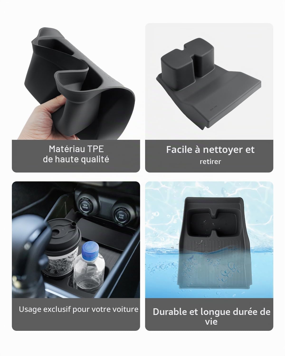 CDEFG Compatible avec Suzuki Swift/Sport AZ 2017-2023 - Console centrale - Porte-gobelet de voiture - Porte-gobelet - Porte-bouteille Swift Hybrid Accessoires
