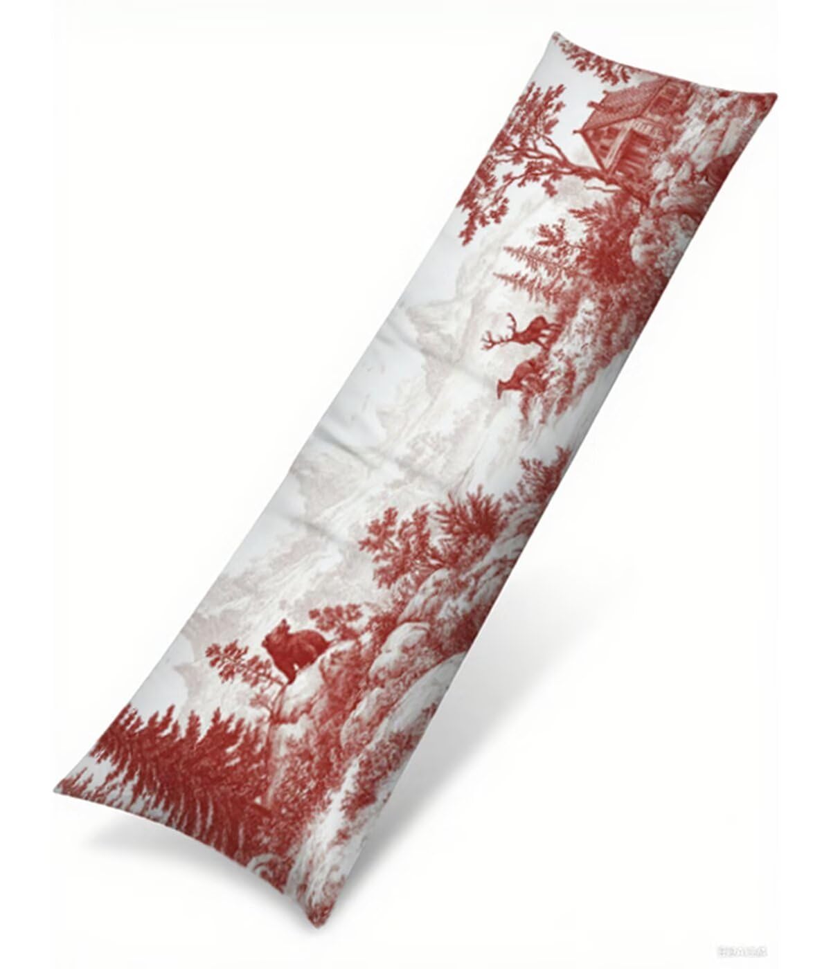 Poszewka 50 x 180 cm Burgundia Body Pillow Krajobraz Poduszka do spania na boku i poszewki na poduszki w ciąży Poszewka na poduszkę Łóżko z niewidocznym zamkiem błyskawicznym Miękka aksamitna poduszka