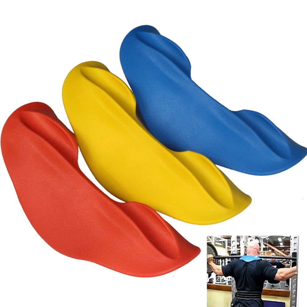 Manta Ray squat Manta squat Pads Barbell squat Pad spalla e protezione collo imbottito per squat e hip Thrusts, Red