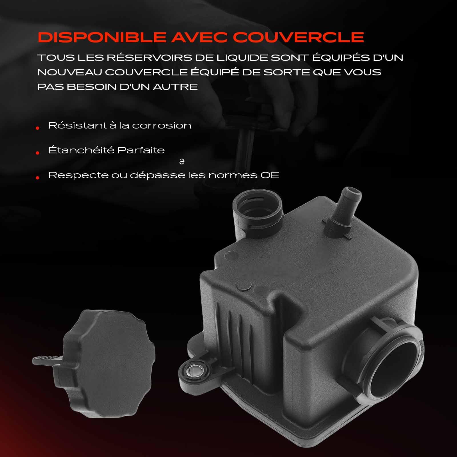 Frankberg Réservoir de Pompe Direction Assistée Compatible avec Classe G W463 Classe C T-modèle S203 Classe E W210 Classe S Coupé C215 Classe M W163 Remplacer# PSR0022