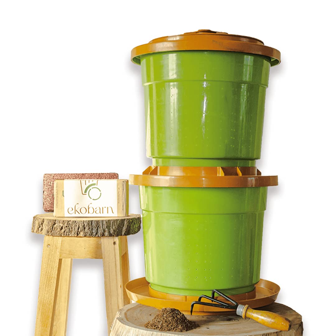 Buy Ekobarn Ekobin (22Lx2) No Smell, No Insect, Indoor Compost Bin
