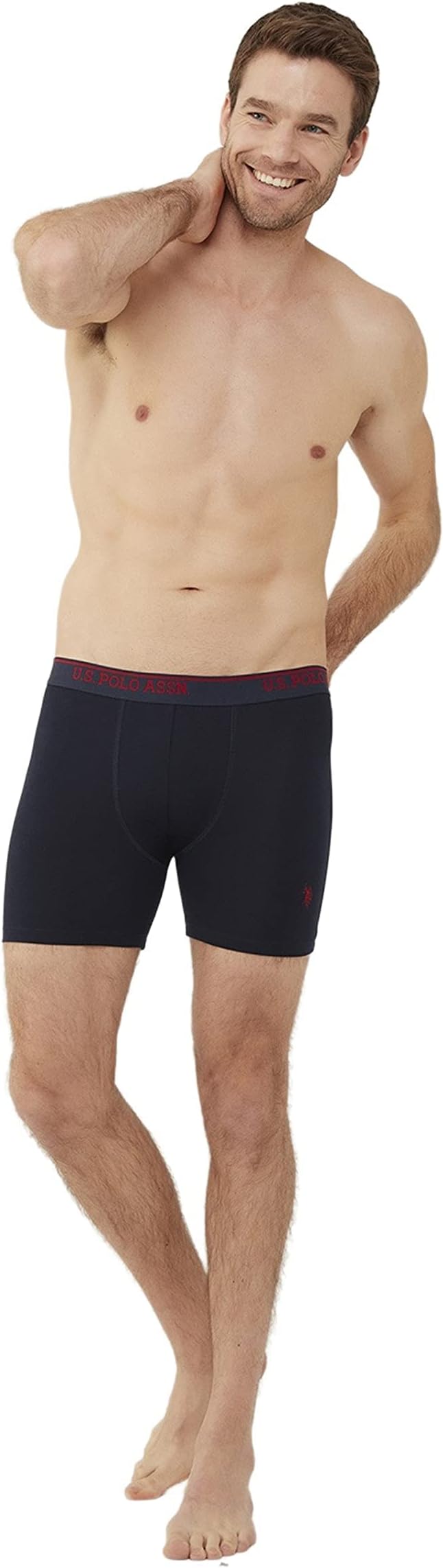 U.S. POLO ASSN.mens "Cotton Stretch " Range Boxer Briefs