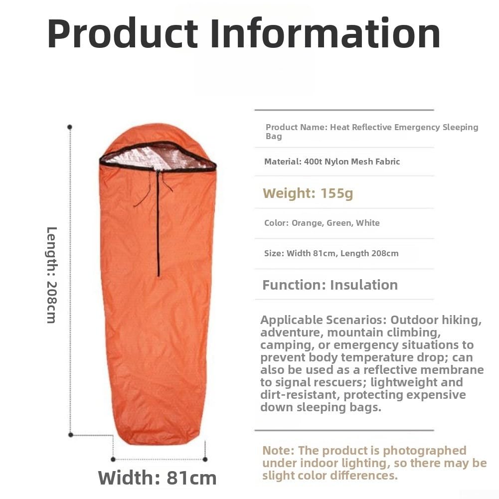 Saco de Dormir Ultraligero 155g para Camping y Senderismo