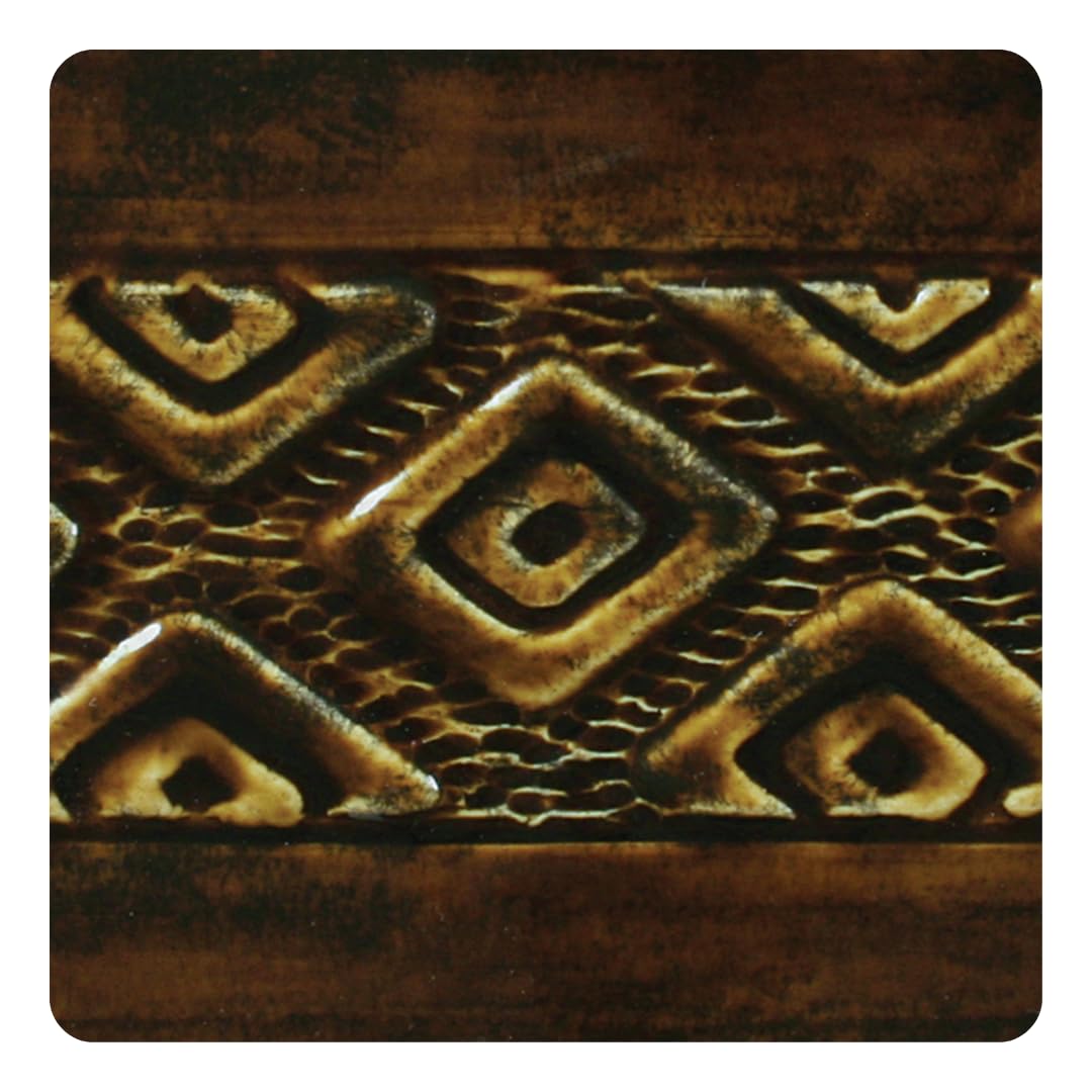 AMACO Potter's Choice Glaze, 16 oz. (473 mL), PC-62 Textured Amber Brown