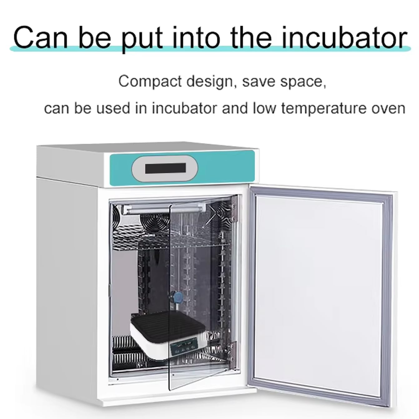Agitador orbital de laboratorio para placas Petri, velocidad y temporizador ajustables, bandeja universal, pantalla digital LED para agitar y mezclar líquidos