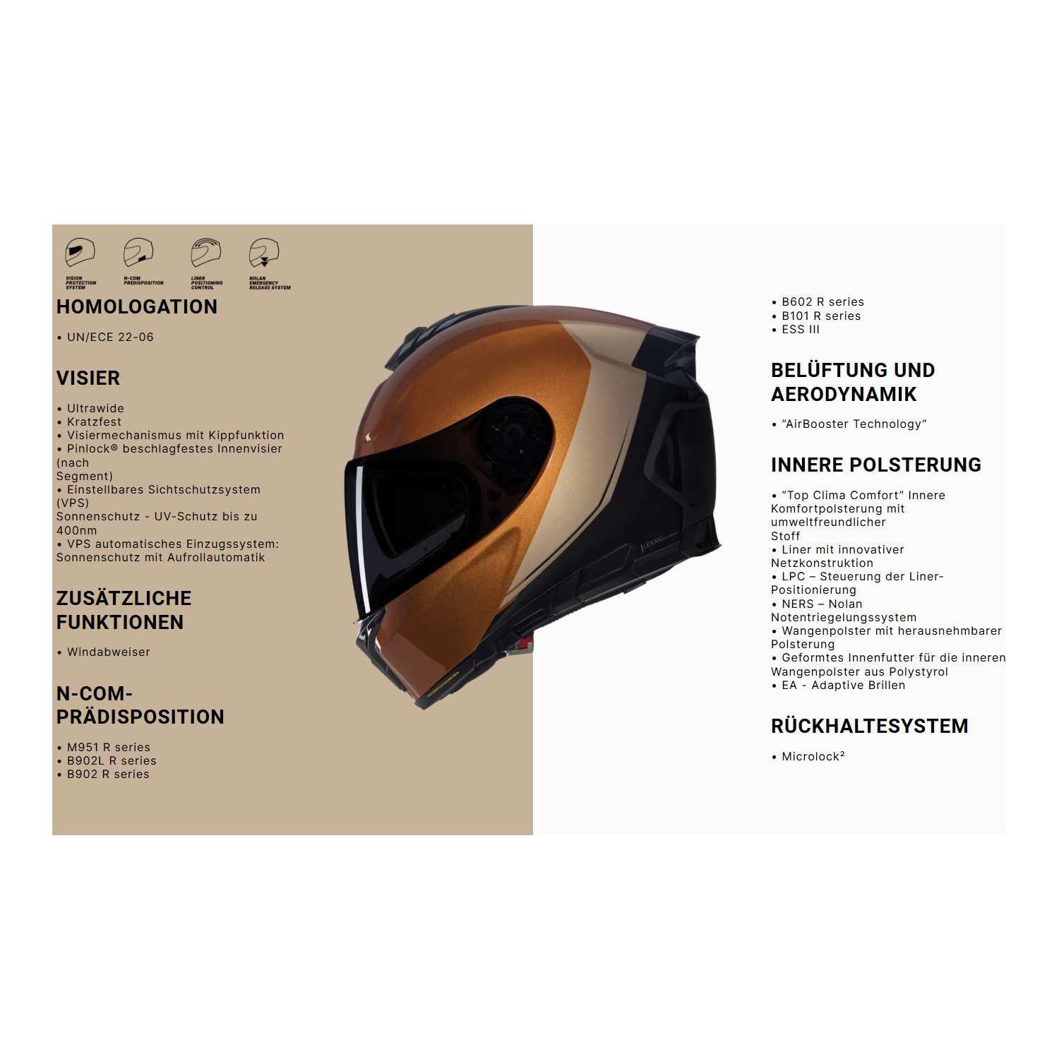 Nolan N80-8 - Casco Unisex Adulto