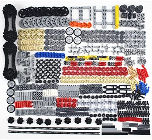 1533 PCS Technical Parts Building Block Accessories Technical Vehicles Gears Cross Axles Wheels Connectors Pieces Sets Chain Link Pins Joints Bricks Shock Absorber MOC Technical Lots Pack Bulk Toys