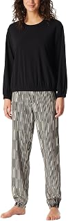 Schiesser Damen Langer Schlafanzug Pyjama Lang - 183066