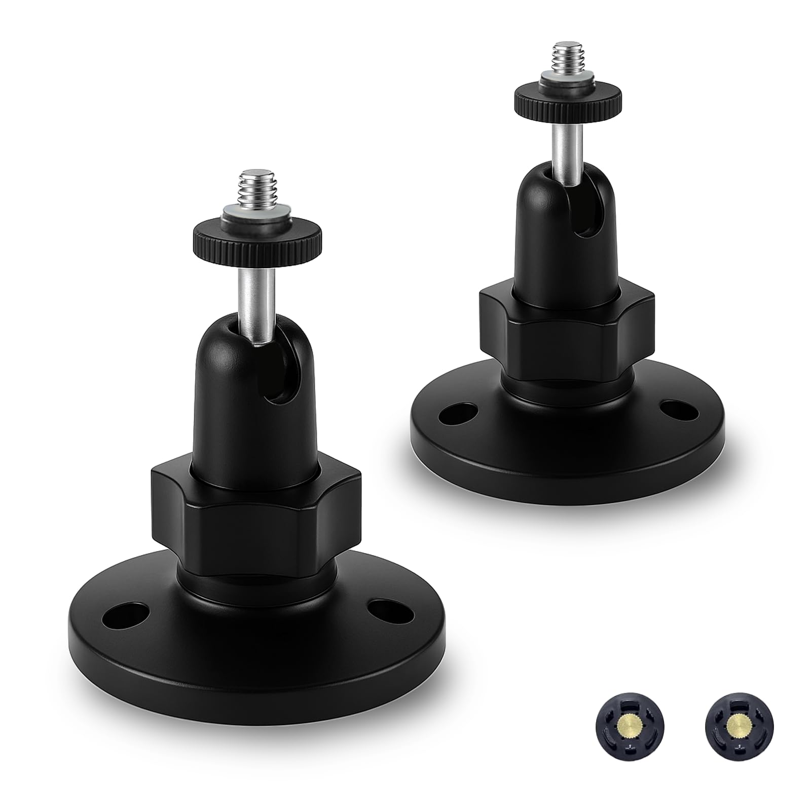 Zivif Security Camera Wall Mount, 360° Adjustable Camera Bracket Compatible with Blink and Most Other Indoor/Outdoor Cameras, 2 Pack