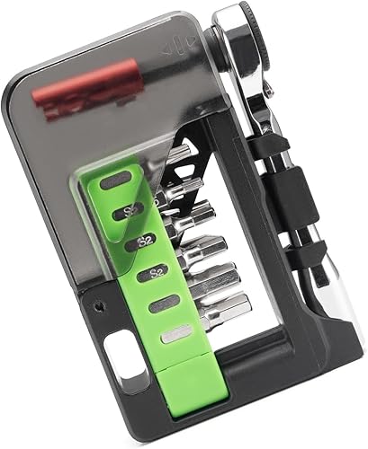 Miniatura 3 de Professional Cycling Maintenance Tool Small Ratchets Wrench Portable 12 In 1 Bike Maintenance Multitool Enduring Small Ratchet Wrench Tool