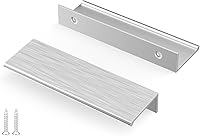 Vista 29 de Peaha Paquete de 30 manijas de gabinete de cocina de 5 pulgadas, tiradores negros para cajones de tocador, borde de puerta, tiradores de dedo