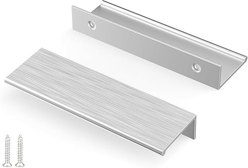 Miniatura 29 de Peaha Paquete de 30 manijas de gabinete de cocina de 5 pulgadas, tiradores negros para cajones de tocador, borde de puerta, tiradores de dedo