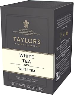Taylors of Harrogate White Tea, 20 Teabags (Pack of 1)
