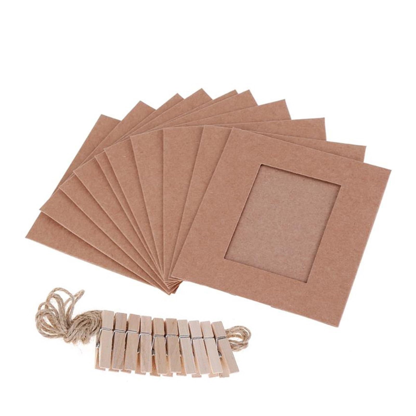Cardboard Photo Frame 10PCS DIY Photo Frame Paper Picture Wall Decoration for Wedding Graduation Party Booth Props hanging Photos Frames