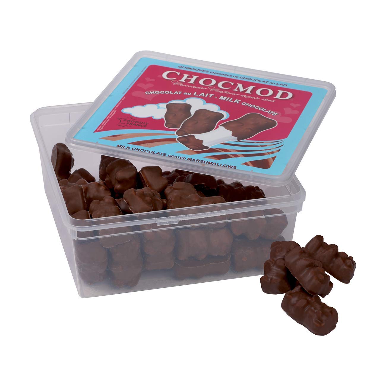 Chocmod - Oursons Guimauve chocolat lait 1 kg