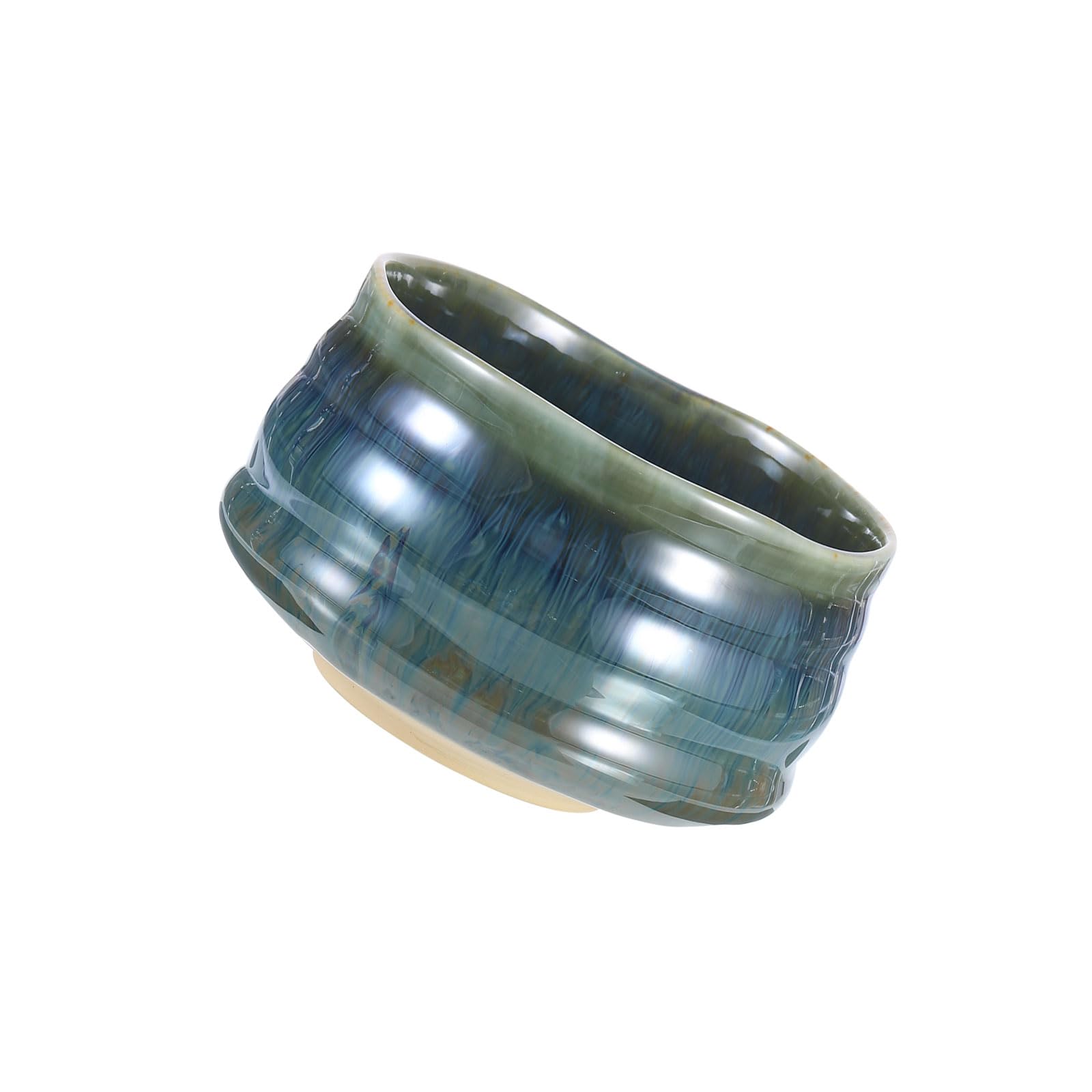 QUARKZMAN Ciotola Matcha Chawan Giapponese Ciotola Da Tè Matcha Tazza Da Tè Verde Artigianale Ceramica Matcha Cerimoniale Per Cerimonia Del Tè Verde Scuro