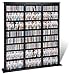 Black Triple Width Multimedia Storage Barrister Tower