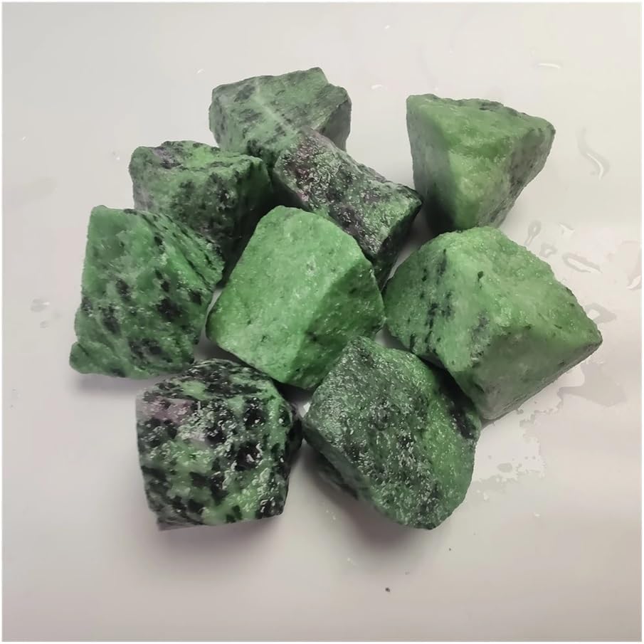 100g 20-40mm Epidote Zoisite Tourmaline Raw Stone Fish Tank Stone