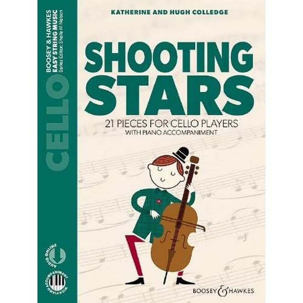 Shooting Stars: 21 Pieces for Cello Players (Book/Online Audio): 21 pieces for cello players. cello and piano.
