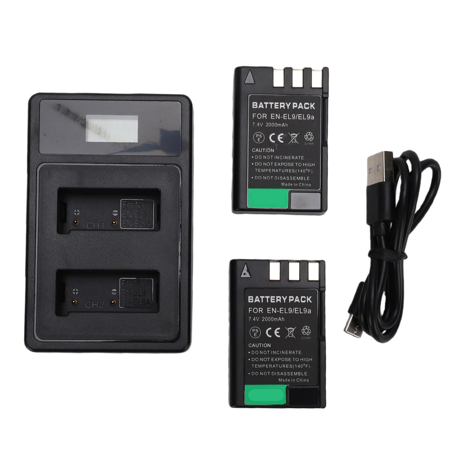 Matybobe Cargador USB Doble para Baterías de Cámara, Solución de Carga