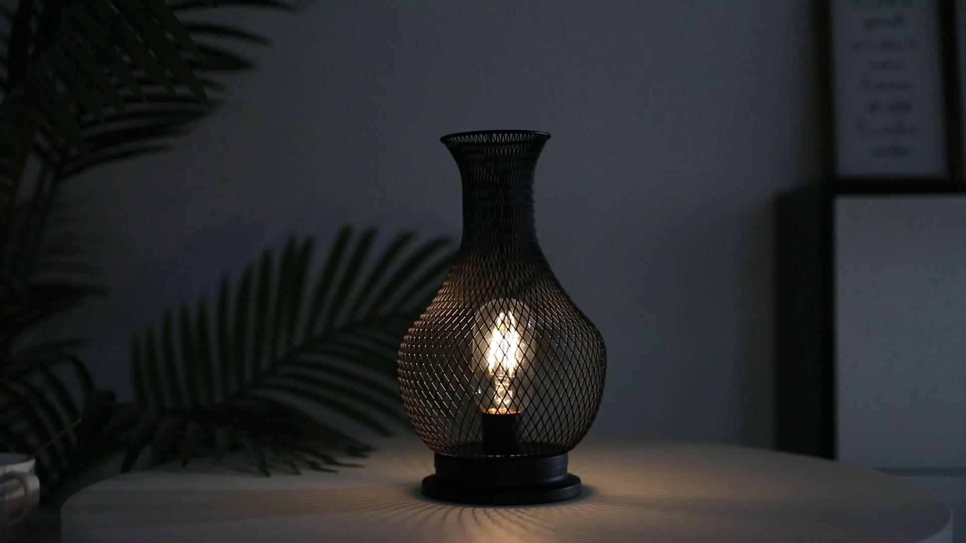 Hanglamp Zwart TRIROCKS Batterij Aangedreven Hanglamp | Metalen Mesh Kooi Met Feeënlicht | 6 Uur Timer Voor Binnen En Buiten Phasix Mesh