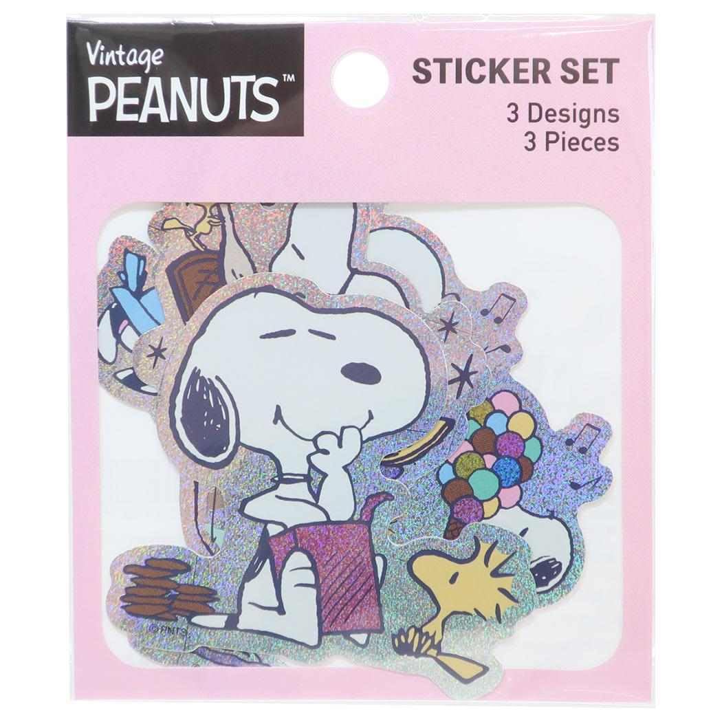 Amazon | シール ホログラムステッカーセット スヌーピー/PEANUTS 