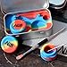Wax Carving Travel Kit - [EMBLAZIN Series] Nonstick Tin [Fits in Pocket] with Silicone Jar Containers 5ml (2 Units) + Stainless Steel Carving Tool (1) + Mini Carver (1) + Wax Mat 3