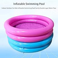 Vista 4 de CALIDAKA Piscinas inflables para niños de 0 a 3 años, piscinas inflables para niños, bebés, piscina inflable al aire libre (azul)